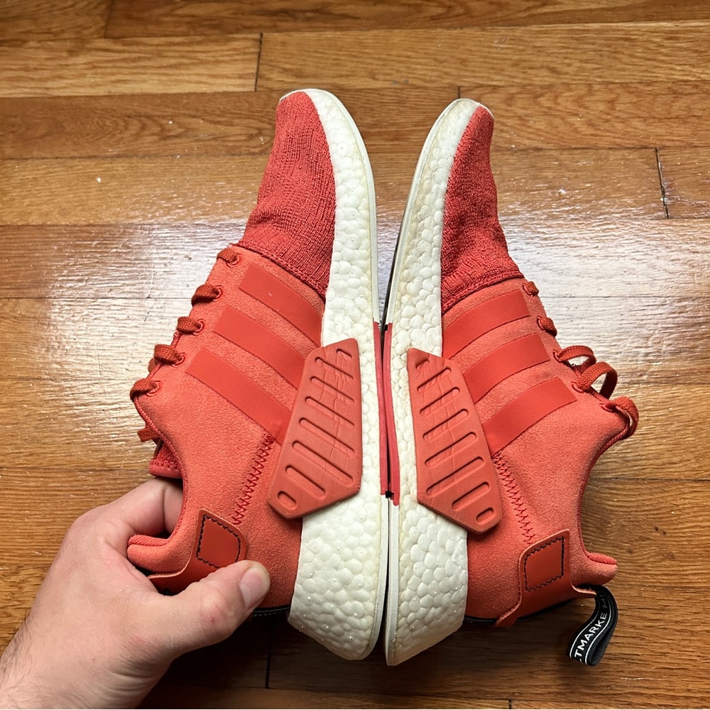 Men’s Orange Adidas NMD Boost Shoes - Picture 7 of 10